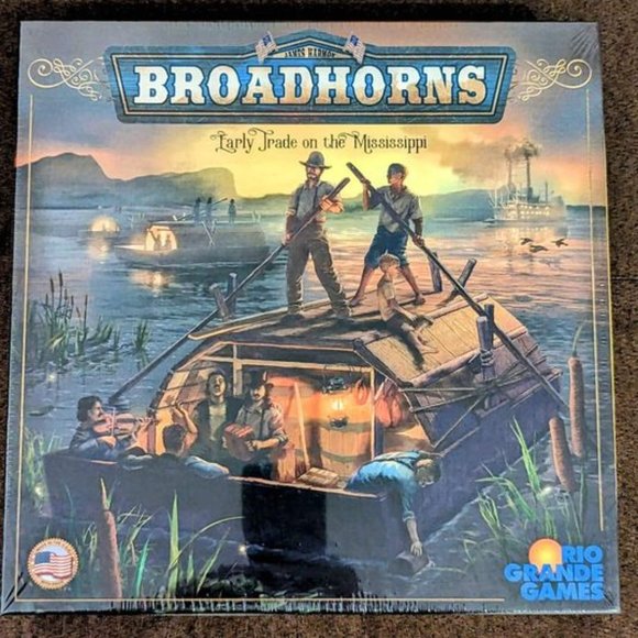 Boardgame "Broadhorns: Early Trade on the Mississippi".New. Sealed. - Picture 1 of 5